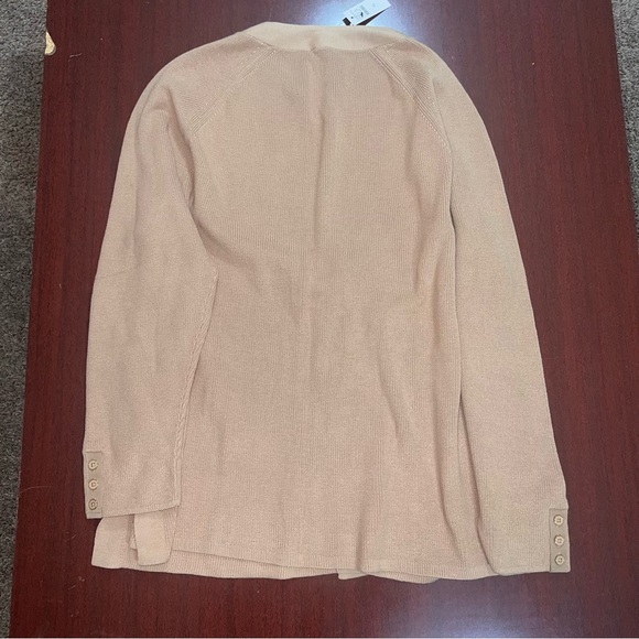 Talbots Beige Button-Up Cardigan Sweater - Picture 4 of 5